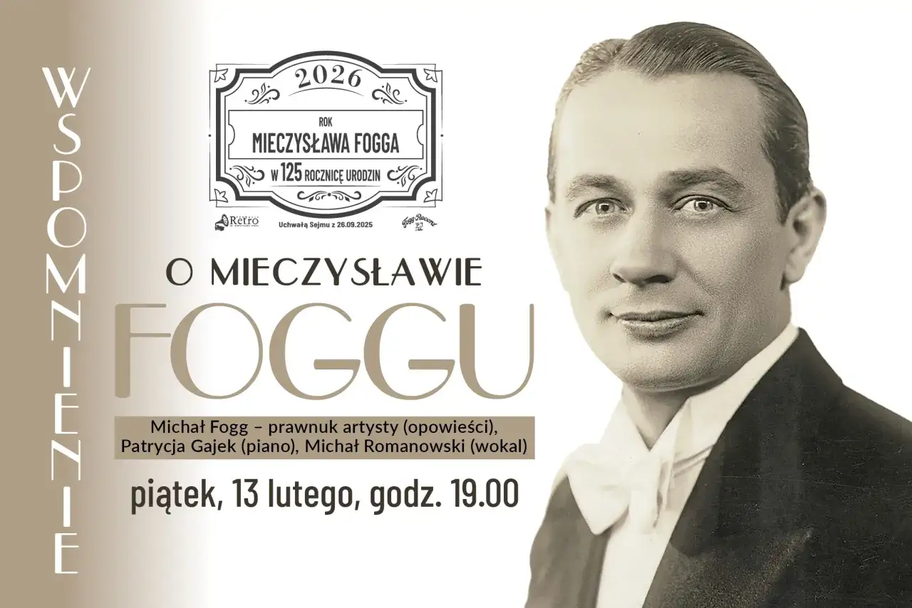 Michał Fogg, prawnuk Mieczysława, opowiada o artyście. Wydarzenie z okazji 125. urodzin Mieczysława Fogga.