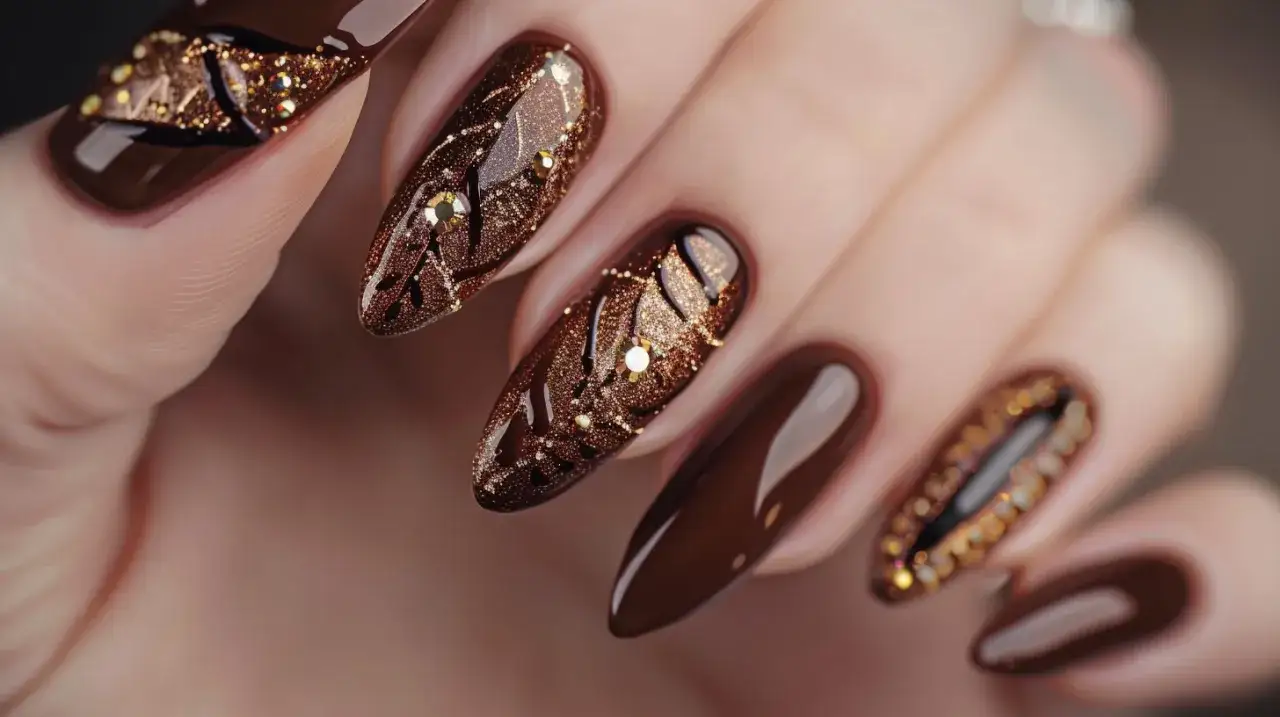 Jak stylizować brązowo złote paznokcie? Odkryj sekrety modnej stylizacji
