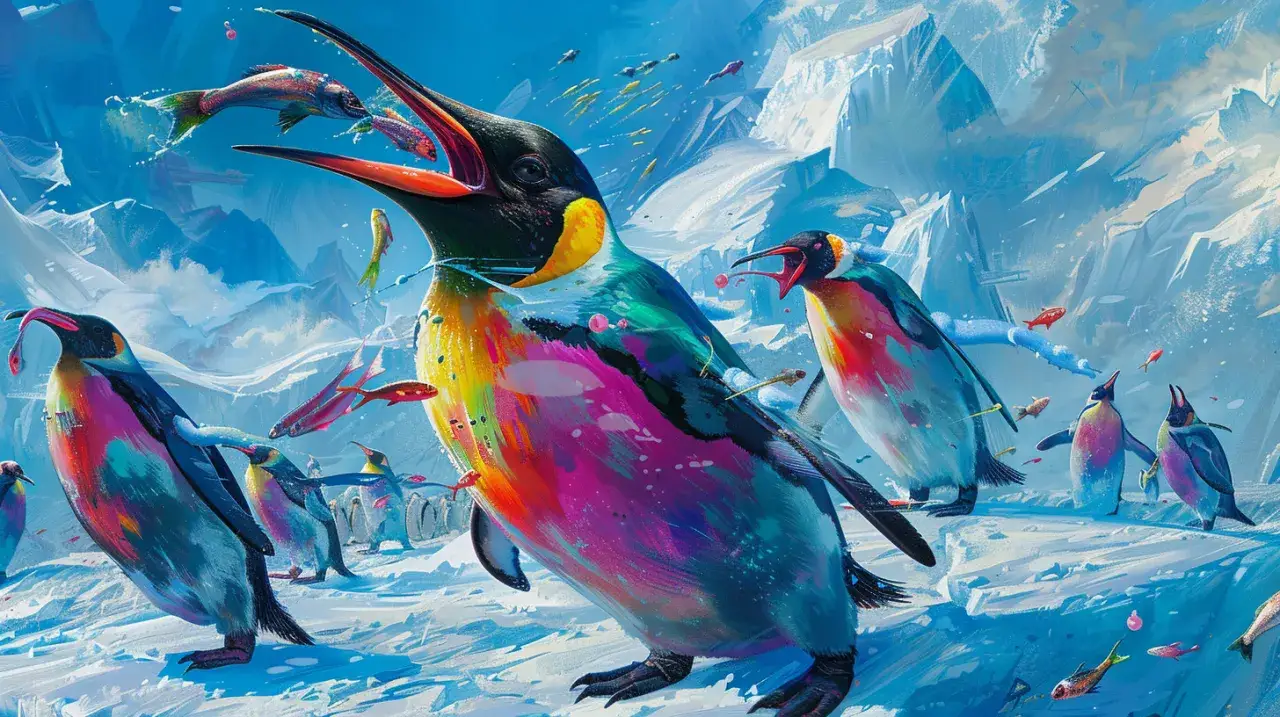 Dziób Pingwina: opowieść o przygodach zwariowanej grupy pingwinów 