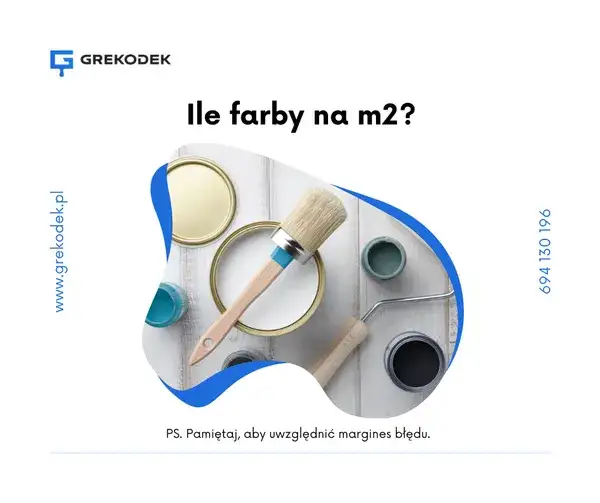 Ile farby na mieszkanie 50 m2? Oblicz dokładnie potrzebną ilość