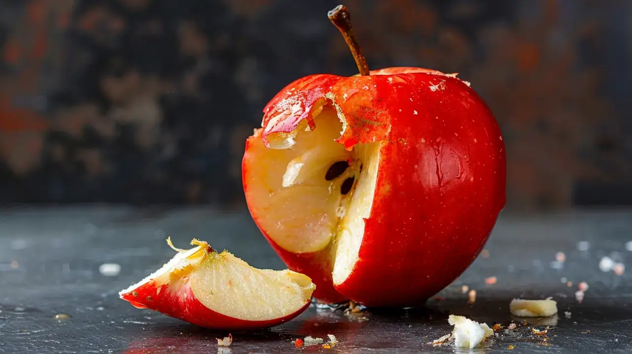 Ogryzek jabłka: Dlaczego warto zjadać go do końca? Co to daje?