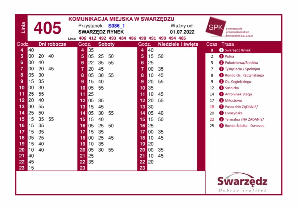 Rozkład jazdy 194 - Sprawdź godziny kursowania i uniknij czekania