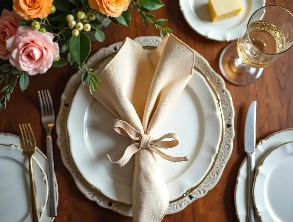 Jak położyć serwetki papierowe na stole, aby zachwycić gości?