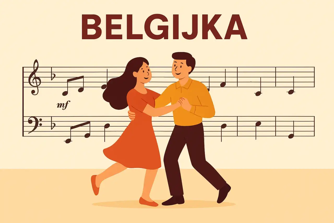 Para nauczyć się belgijki, wystarczy podążać za rytmem nut.