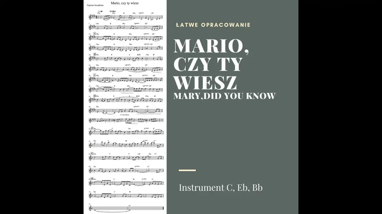 Nuty na pianino do Mario czy już wiesz – znajdź idealną wersję