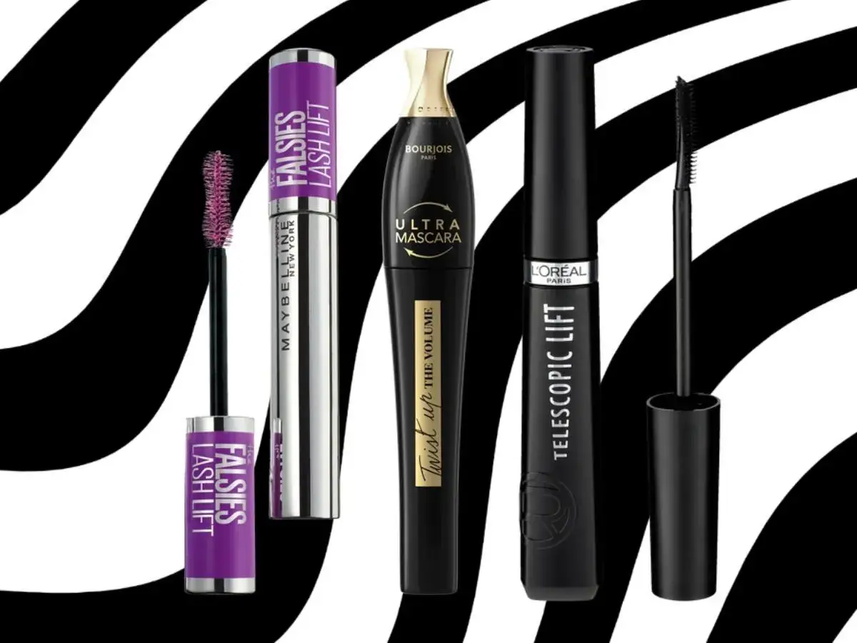 Kolekcja tuszów do rzęs: Maybelline Falsies Lash Lift, Bourjois Ultra Mascara, L'Oréal Telescopic Lift. Idealne do makijażu oczu.