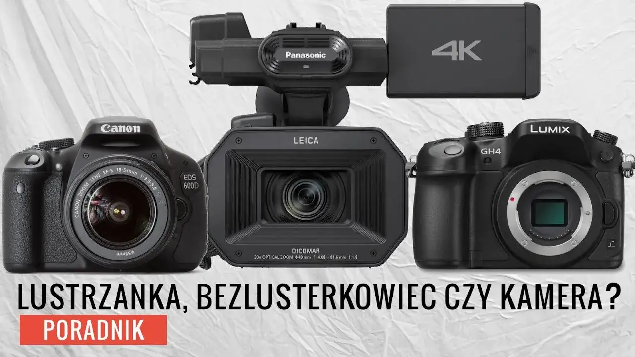 Lustrzanka czy kamera do filmowania - co wybrać, aby uniknąć błędów?