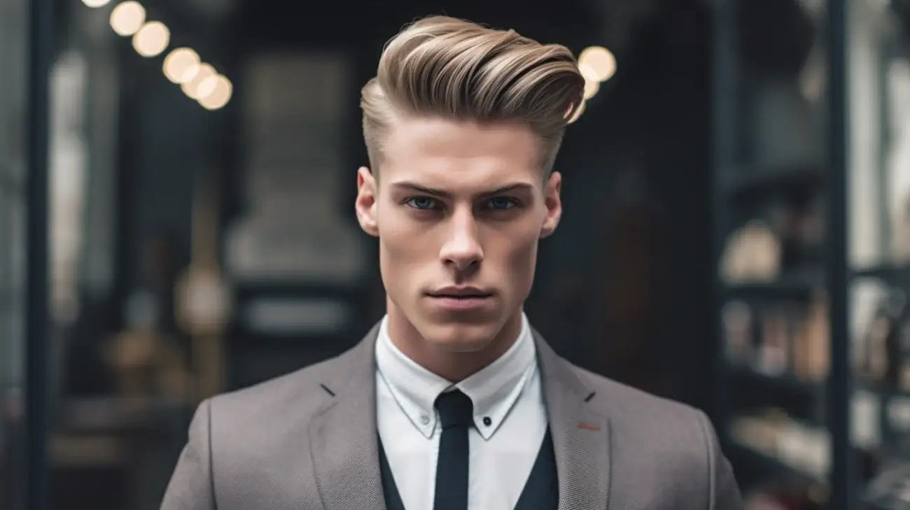Fryzura męska z przedziałkiem: Subtelna elegancja w męskiej stylizacji
