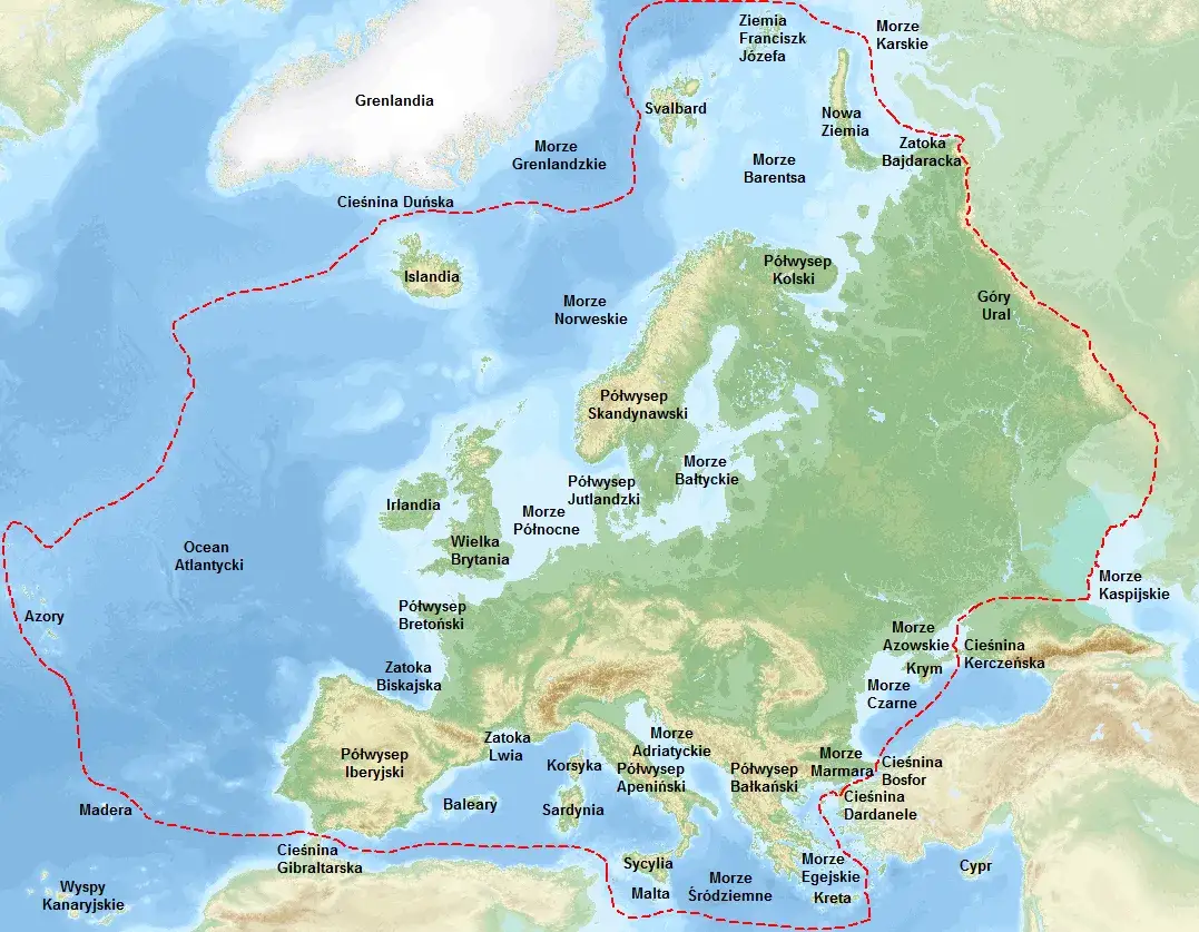 Granica Europy z Azją: dokładny przebieg przez 5 kluczowych obszarów