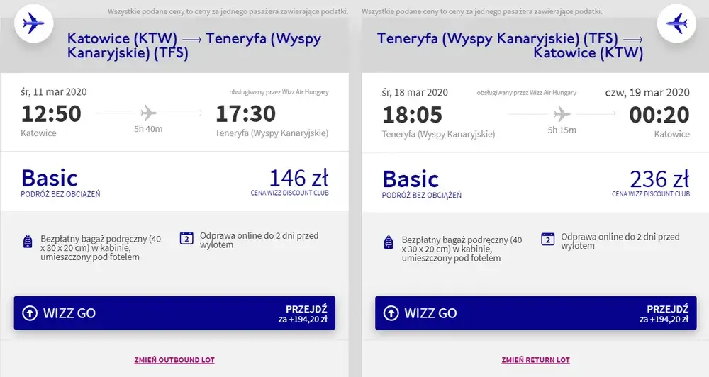 Ile czasu trwa lot z Katowic na Teneryfę? Czas podróży i najważniejsze informacje