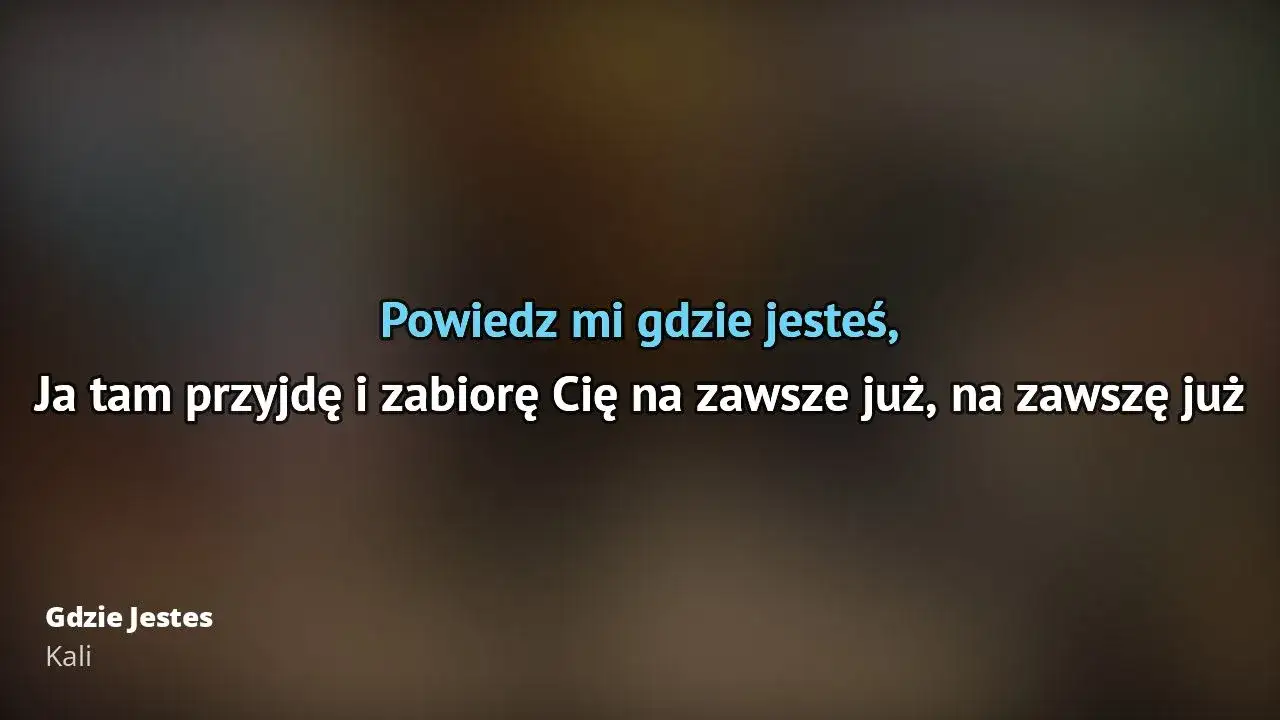 Tekst piosenki Kali tam gdzie pojdziesz ty: mroczna opowieść o miłości