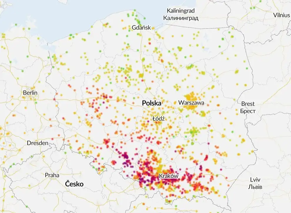 Jakie zanieczyszczenie powietrza w Krakowie? Sprawdź niebezpieczne poziomy