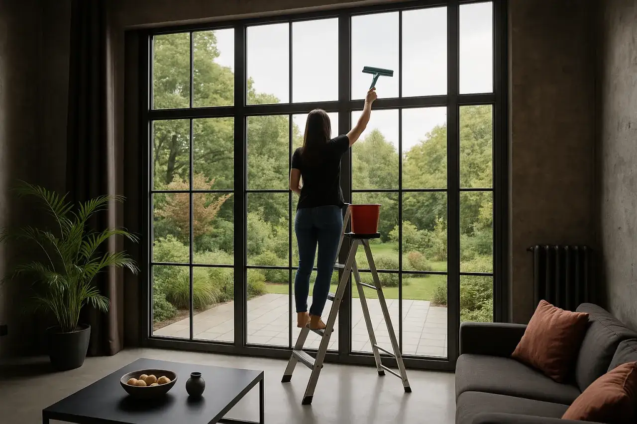 Jak myć okna na wysokości? Bezpieczny poradnik i sprzęt