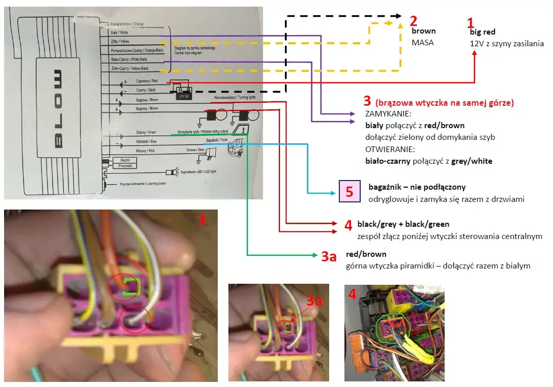 Jak podłączyć uniwersalny sterownik centralnego zamka bez błędów