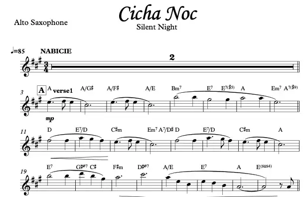 Nuty PDF do Kiedy w jasną spokojną cichą noc - pobierz teraz