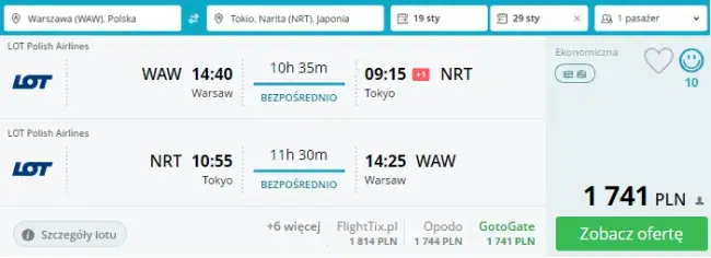 Ile kosztuje lot do Japonii z Polski? Ceny, które Cię zaskoczą