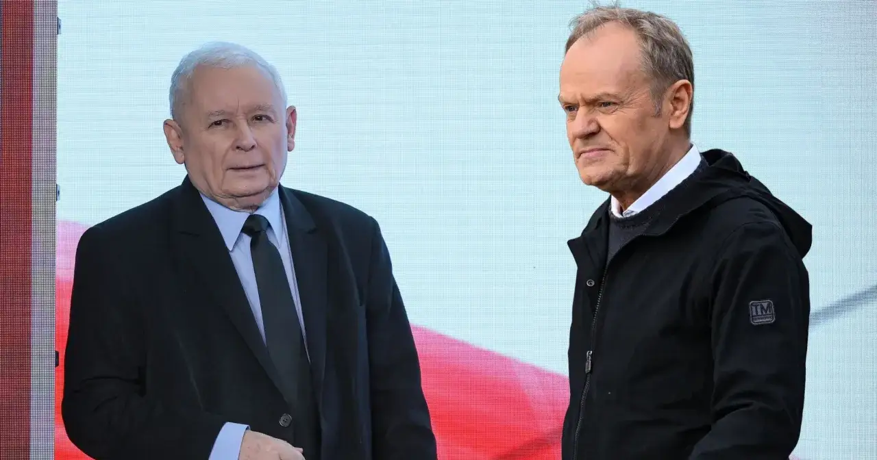 Jarosław Kaczyński i Donald Tusk – dwaj politycy, którzy decydują, kto ma szanse wygrać wybory.