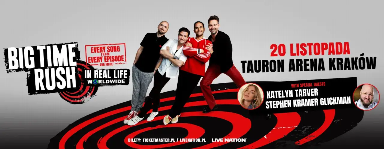 Daty i miejsca koncertów Big Time Rush w Polsce - szczegóły