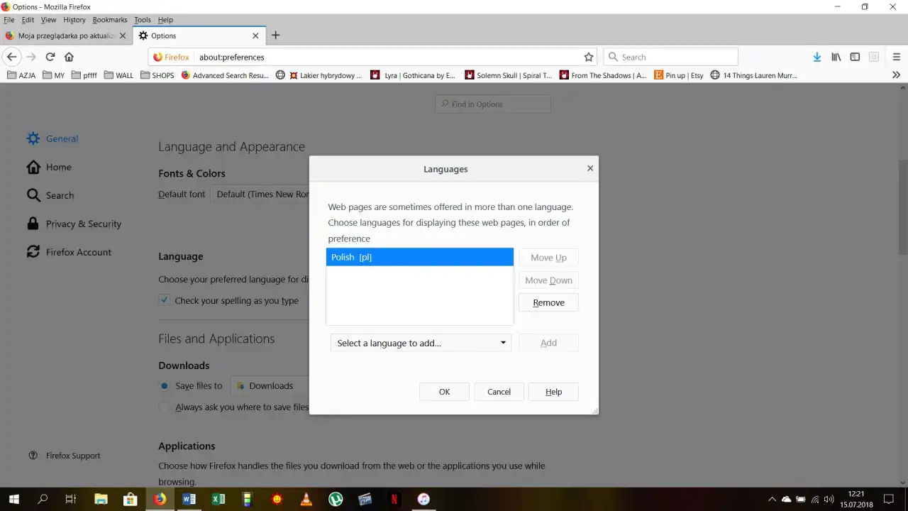 Masz obcy język w Firefox? Zmień go na polski w mig!