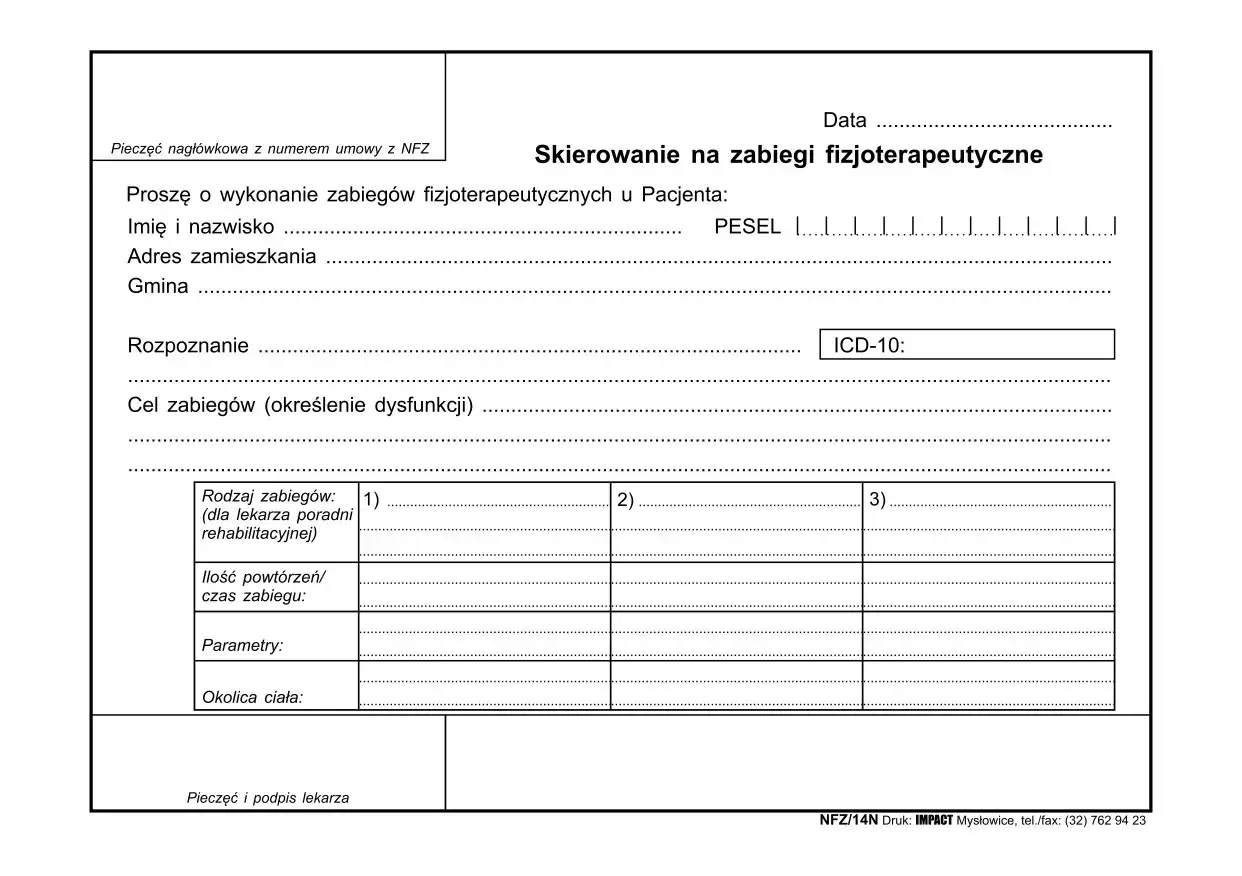 Jak wygląda skierowanie na rehabilitację i co powinno zawierać?