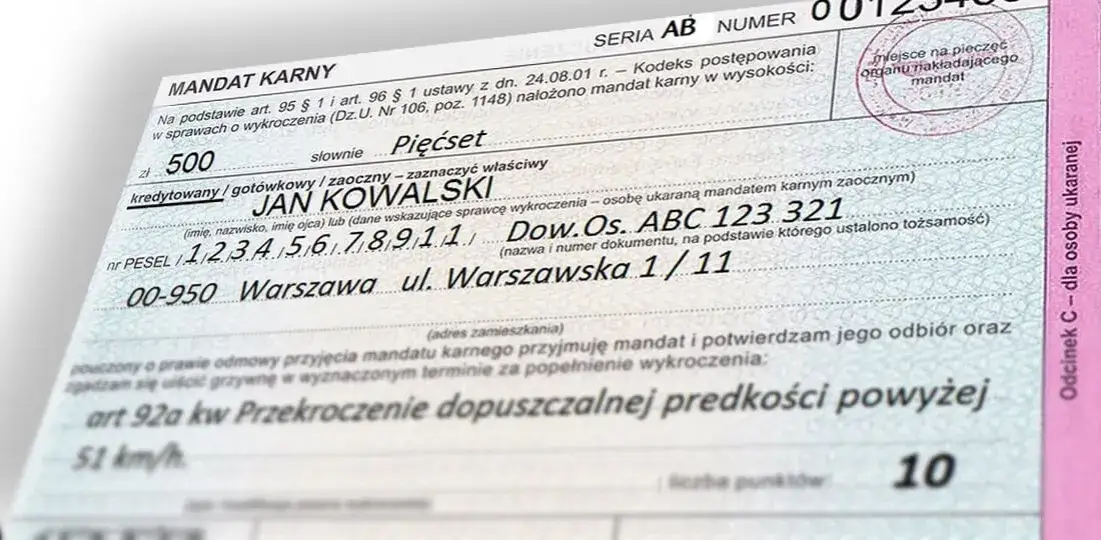 Co to jest mandat karny i jakie mogą być jego konsekwencje?