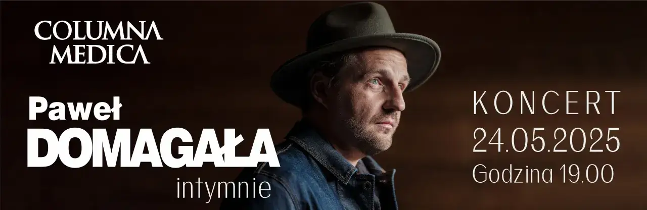 Paweł Domagała - koncert 24.05.2025, godz. 19:00. Dowiedz się, ile trwa koncert Domagały, by zaplanować wieczór.