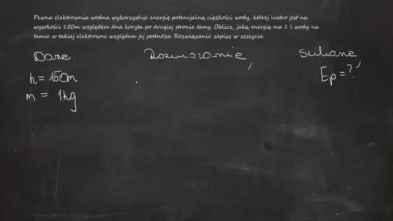 Jak pewna elektrownia wodna wykorzystuje energię potencjalną do produkcji energii