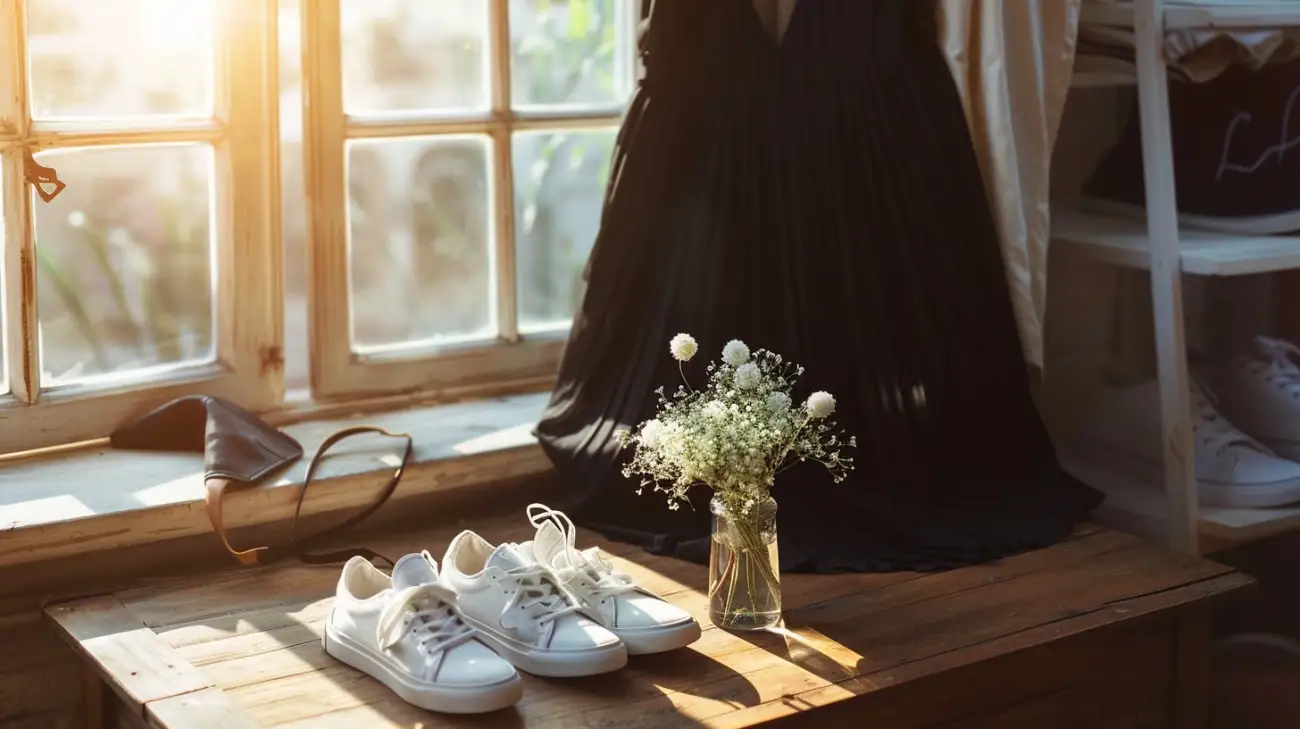 Elegancka sukienka i trampki: jak je łączyć ze stylem?