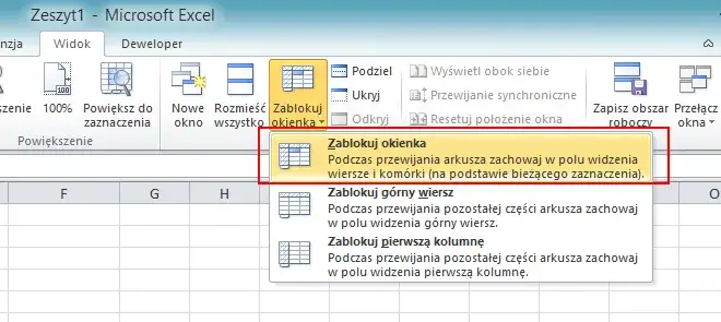 Jak zablokować wiersz w Excelu i uniknąć problemów z układem