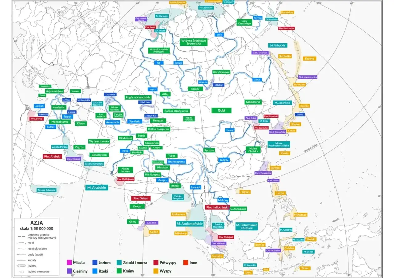 Granice Azji - najważniejsze elementy geograficzne i polityczne w 2025
