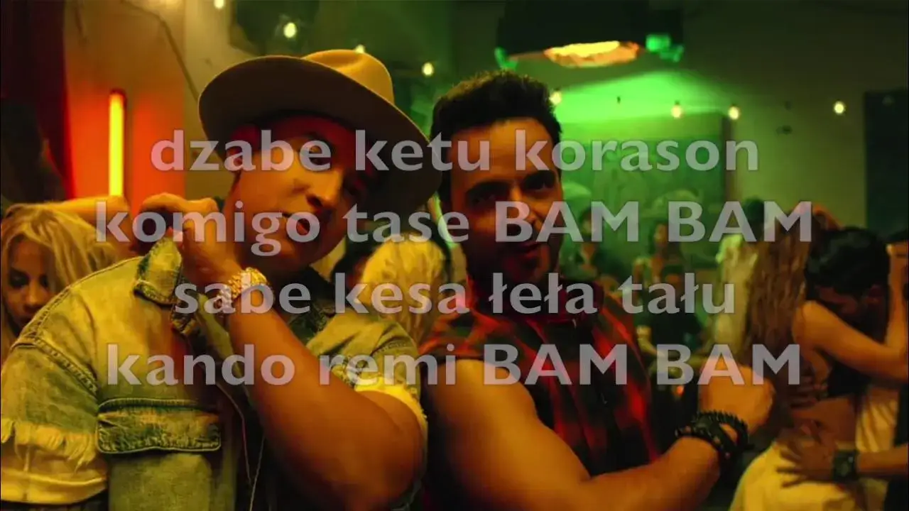 Fonetyczna wymowa tekstu Despacito - naucz się śpiewać jak native speaker