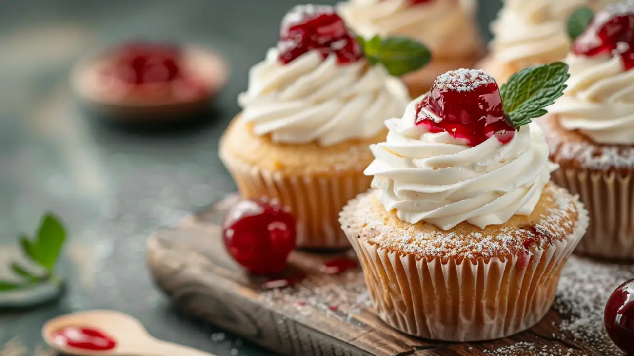 Kruche babeczki z kremem i galaretką: Słodki hit na każdą okazję 