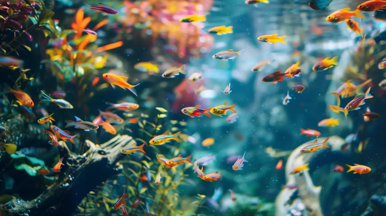 10 ławicowych gatunków małych rybek do akwarium w domu