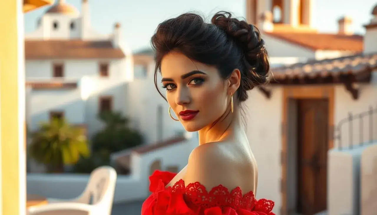 Idealna fryzura do sukienki hiszpanki: 5 stylizacji na każdą okazję