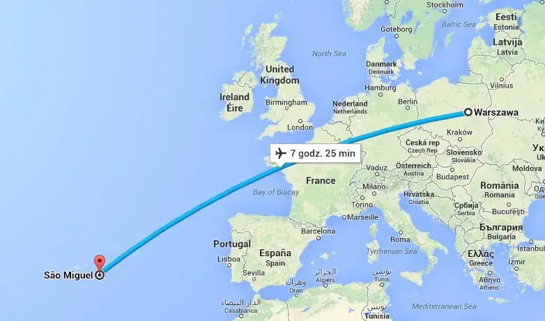 Ile trwa lot na Azory z Polski - poznaj wszystkie czasy przelotu