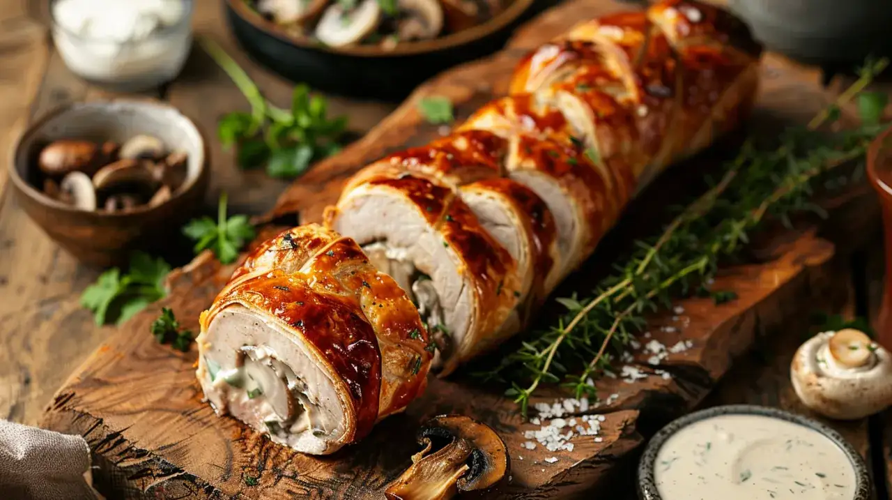 Polędwiczka w cieście z francuskimi pieczarkami: Pyszne danie - przepis