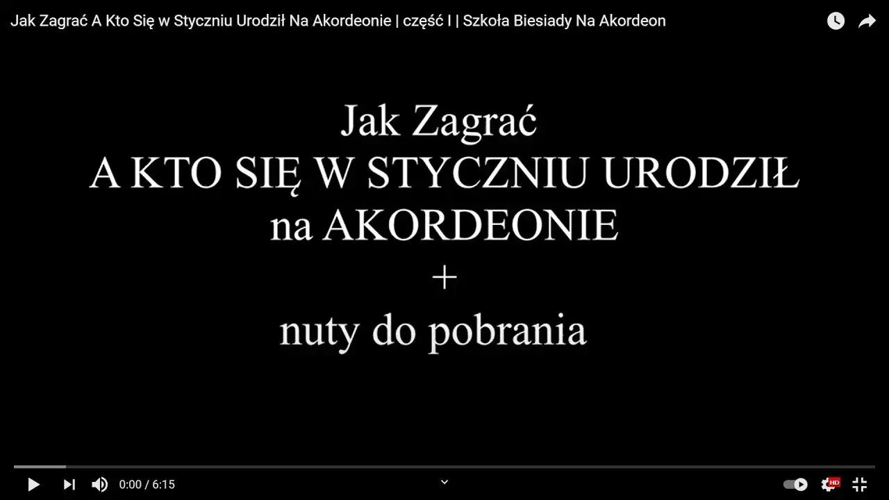 Nuty do piosenki a kto się w styczniu urodził – zagraj łatwo i przyjemnie