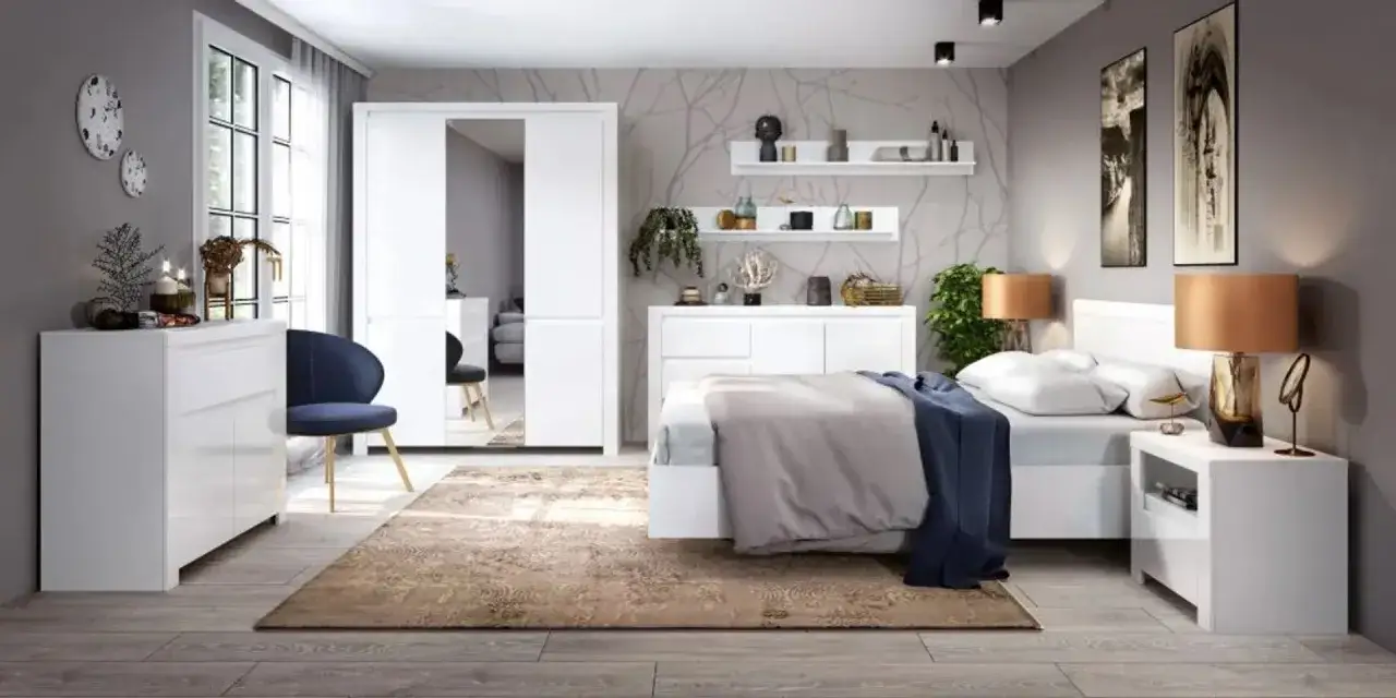 Sypialnia białe meble: jakie ściany wybrać? Trendy 2026!
