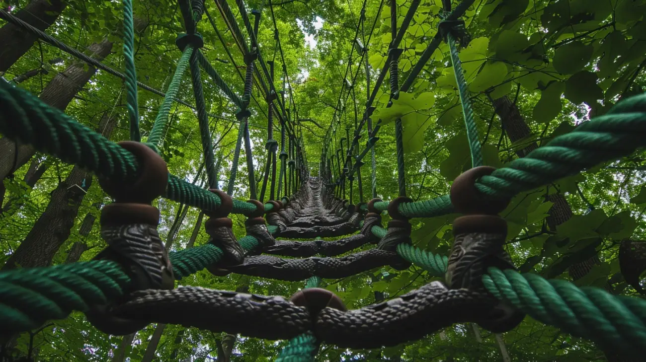 Park Linowy Alfa Łeba: miejska dżungla dla miłośników adrenaliny