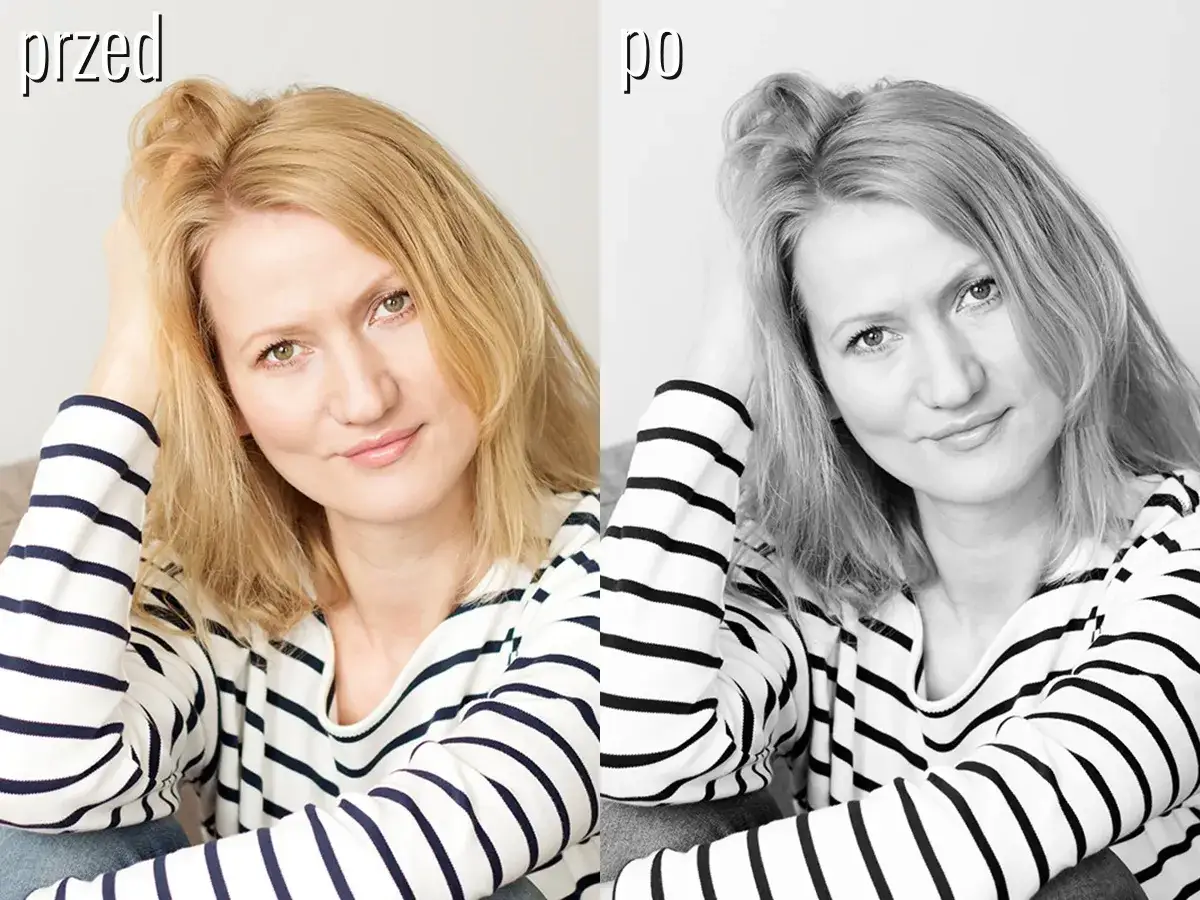 Photoshop: Czarny na biały od płaskiej plamy do realnej bieli