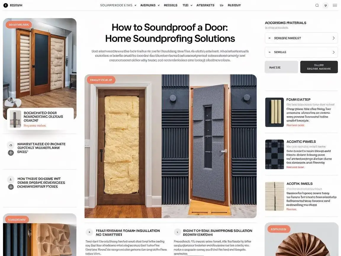 Skuteczne wyciszenie drzwi w pokoju: 5 sprawdzonych metod i rozwiązań