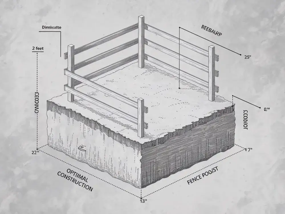 Jak głęboki fundament pod ogrodzenie, aby uniknąć problemów zimą?