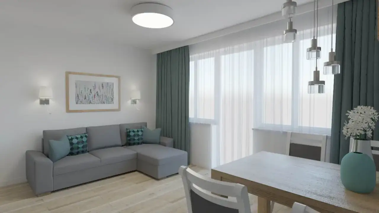 Jakie dodatki do szarych ścian i białych mebli ożywią wnętrze?