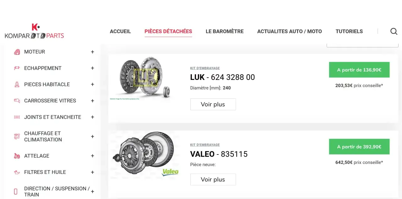 Pièces auto en ligne : Comment choisir la bonne pièce au meilleur prix ?