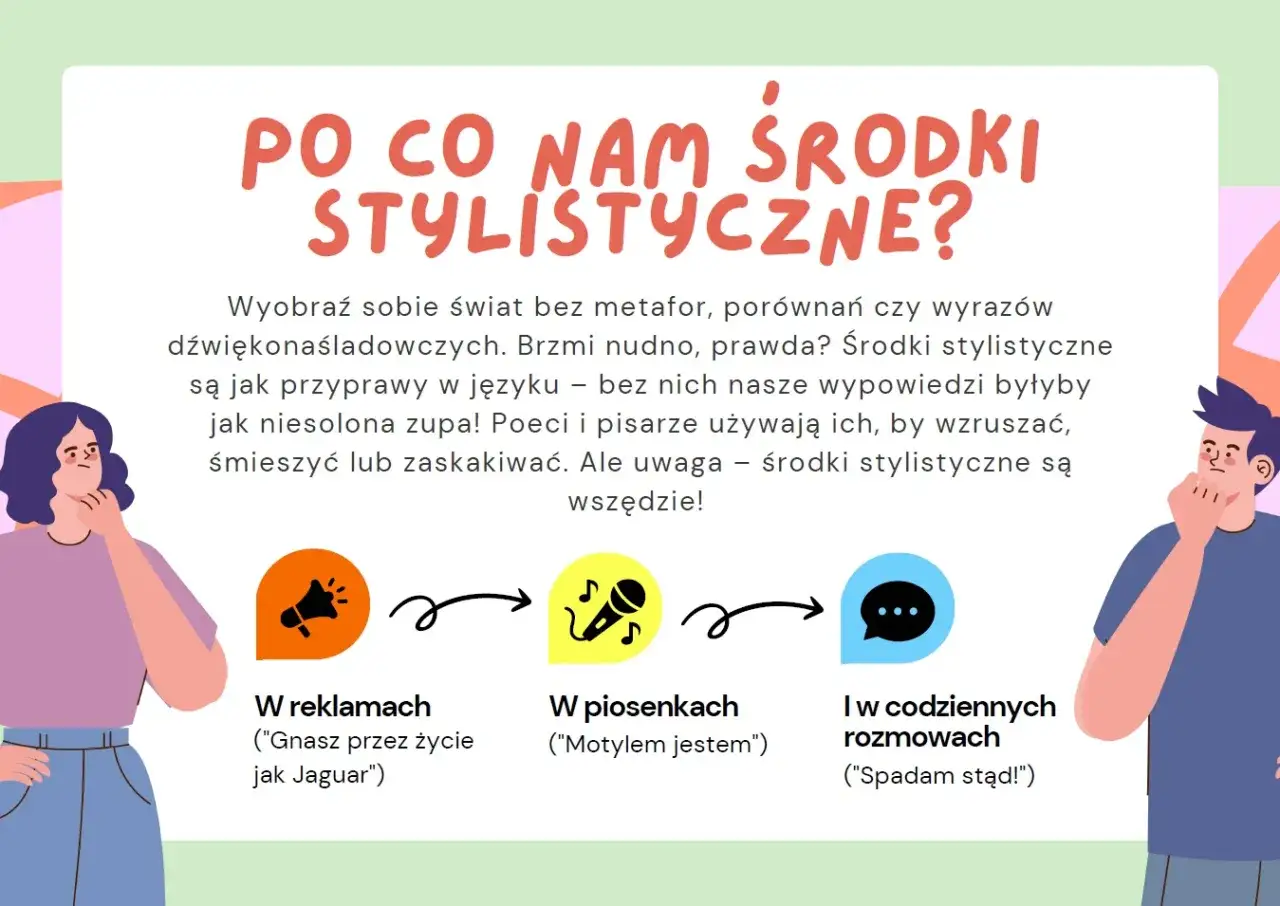Środki stylistyczne: przykłady, funkcje i analiza w praktyce