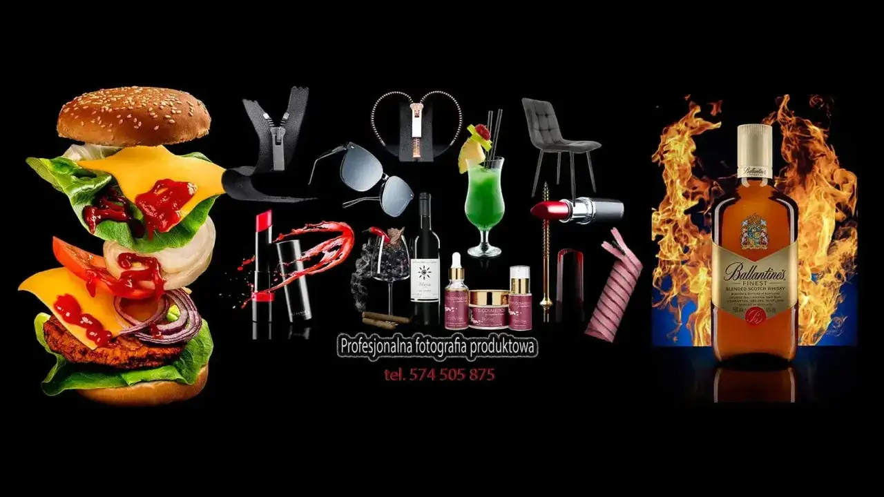 Profesjonalna fotografia produktowa: burger, kosmetyki, drink, whisky i inne.