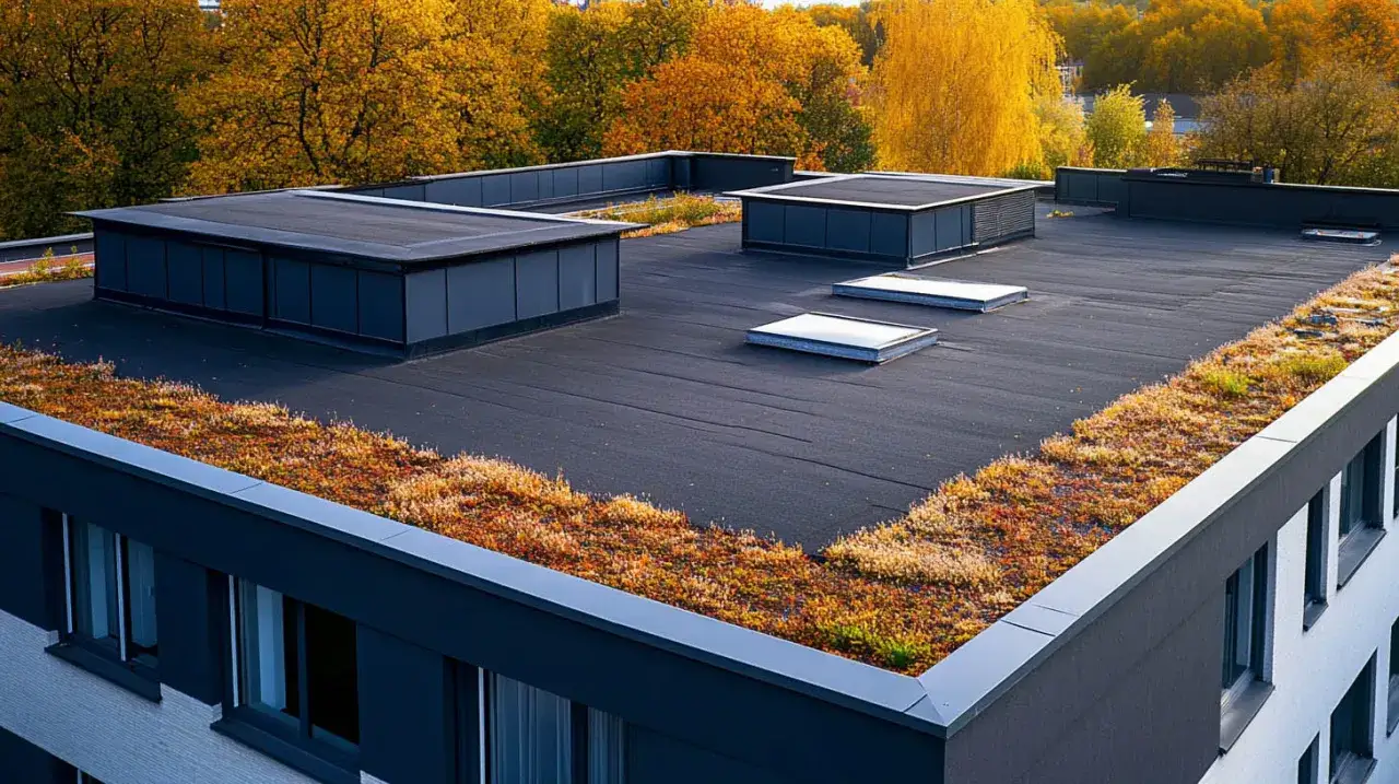 Nowoczesny dach płaski z zielenią. Alternatywa dla papy, która tworzy ekologiczne rozwiązanie.