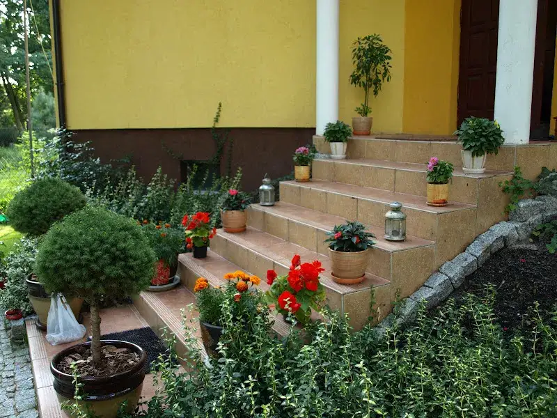 Piękne kwiaty przed domem: Jak ozdobić schody, które zachwycą każdego