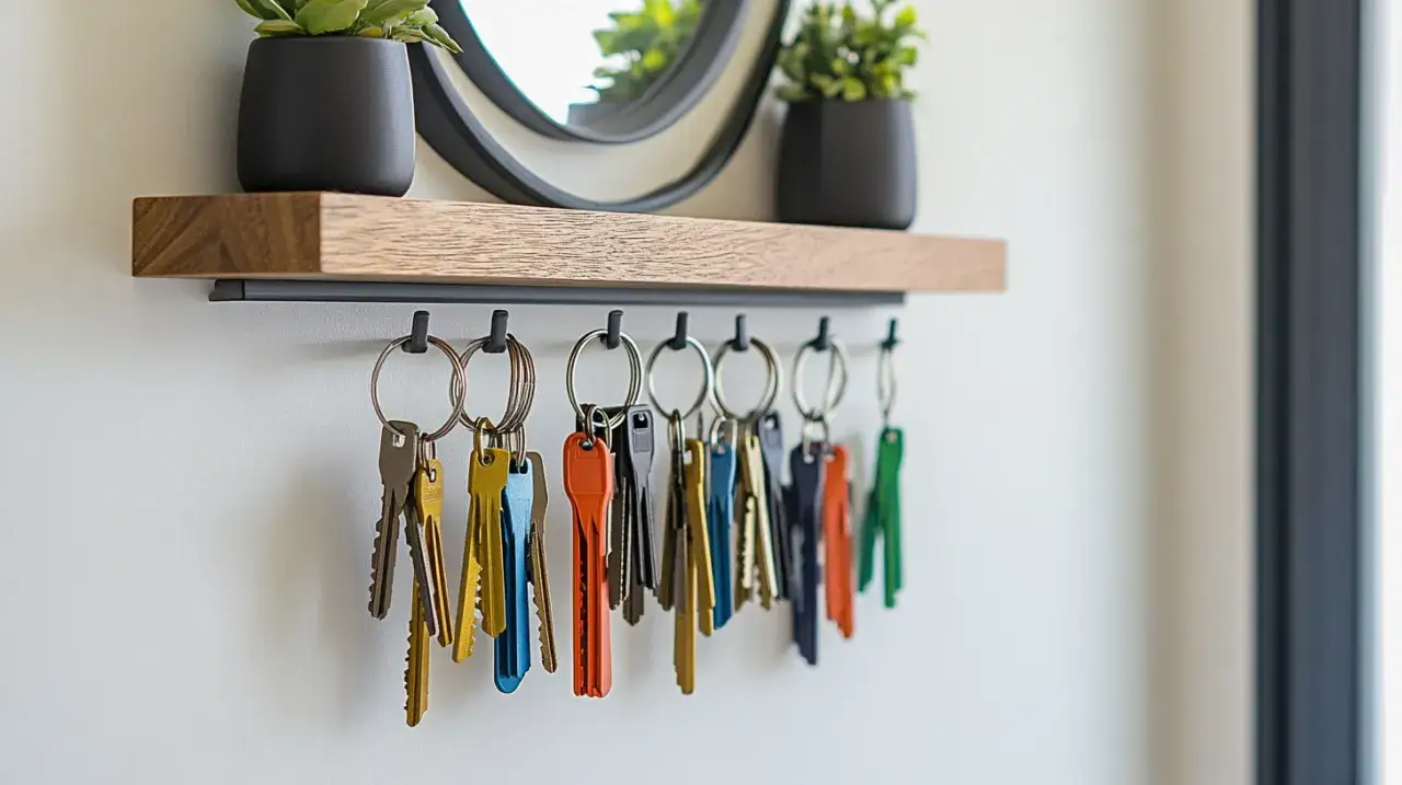 Oto trik na porządek w przedpokoju: Znasz moc haczyka do kluczy?