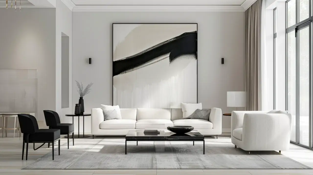 Czy obrazy czarno białe nowoczesne są ponadczasowym wyborem do salonu?